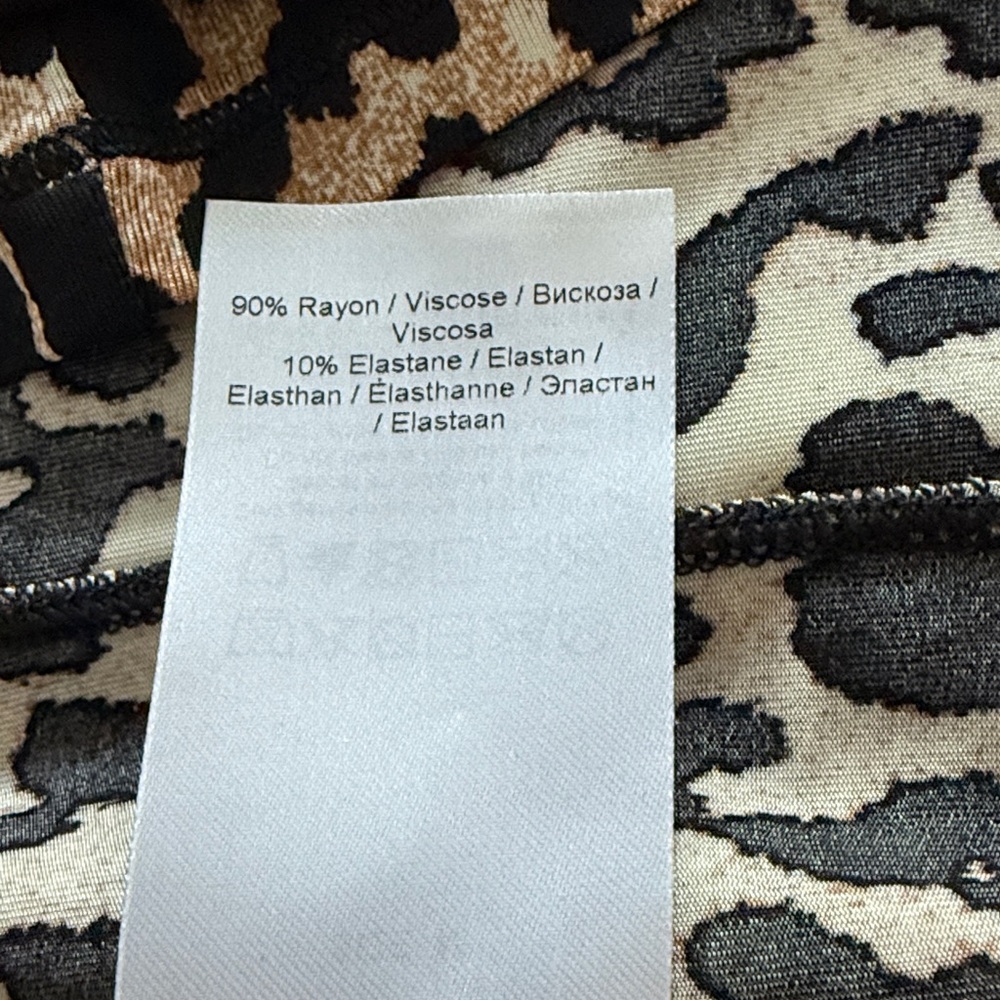 Ganni Leopard Print Straight Skirt - Picture 8 of 11